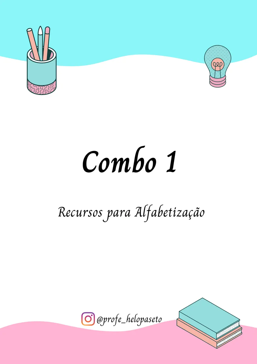 Combo 1 - Recursos para alfabetização