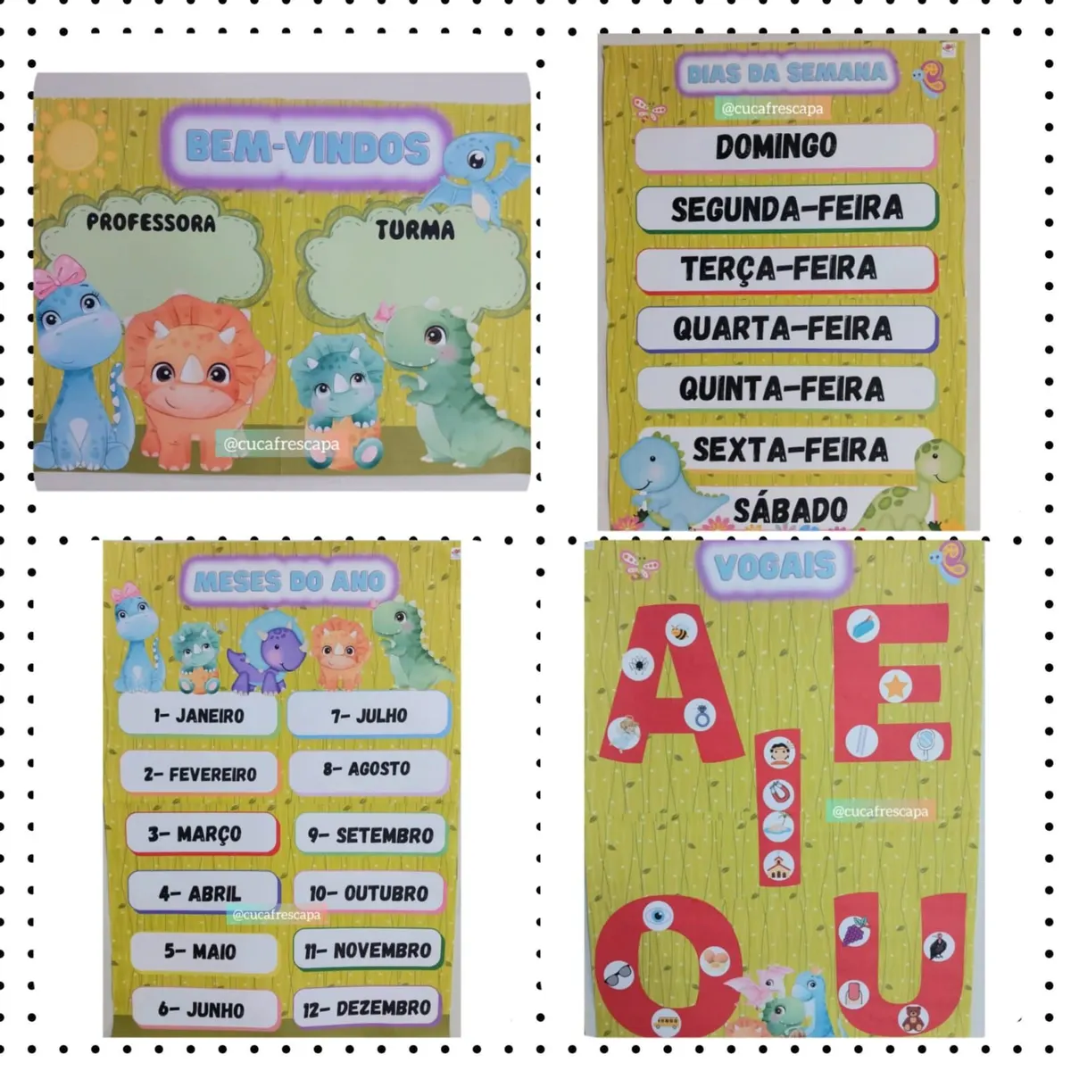 kit sala de aula Dinossauros