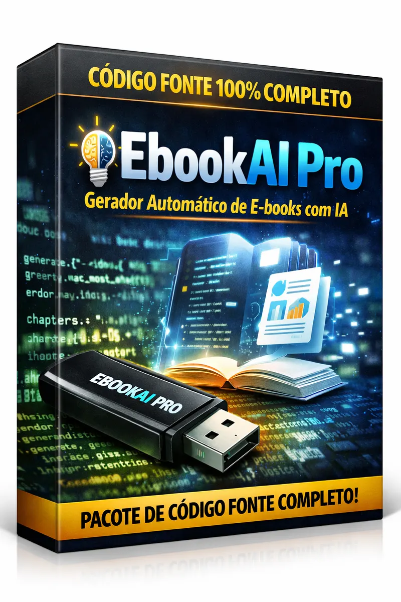EbookAI Pro – Código Fonte Completo Gerador Automático de E-books com IA
