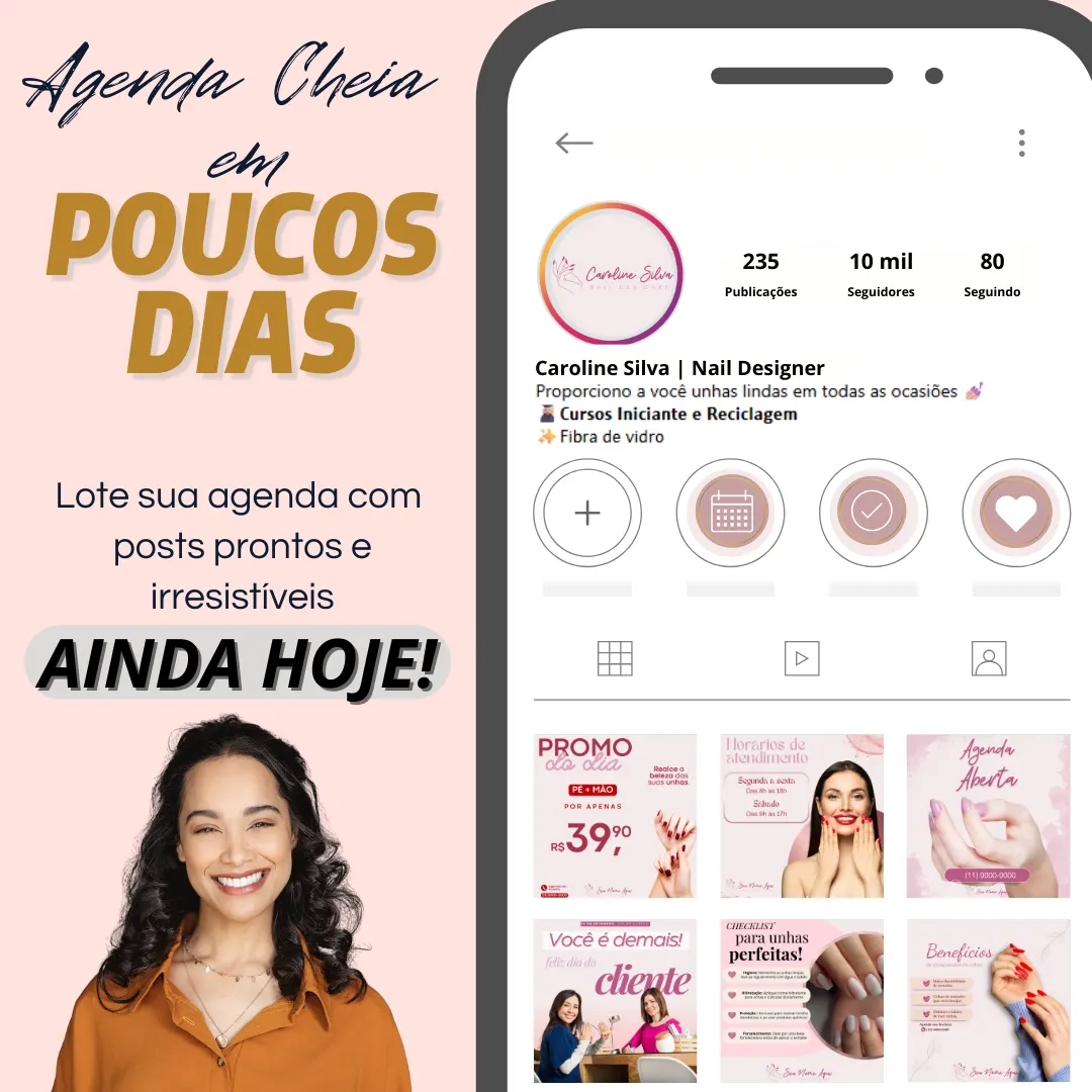 Pack Nail Designer – Agenda Cheia e Conteúdo Infinito