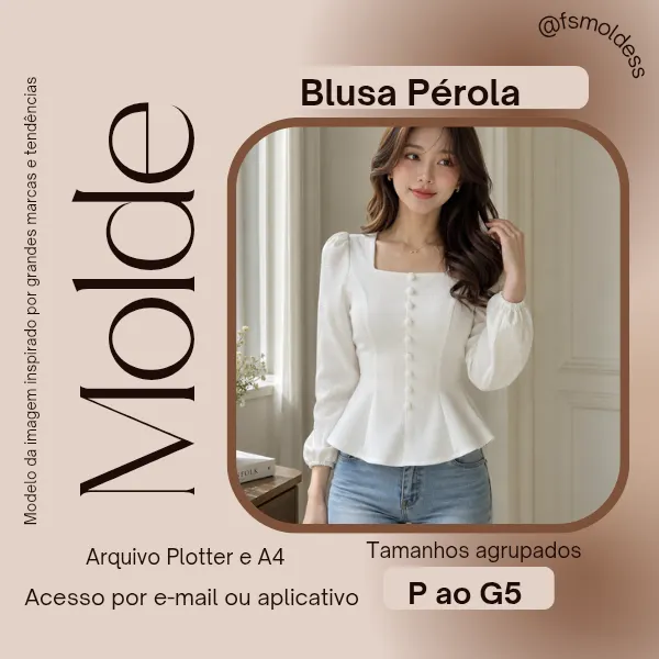 Molde blusa Pérola