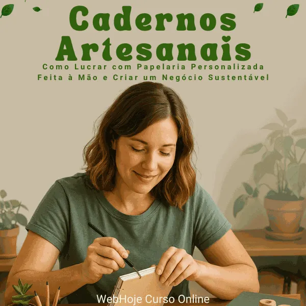 Cadernos Artesanais – Como Lucrar com Papelaria Personalizada Feita à Mão e Criar um Negócio Sustentável