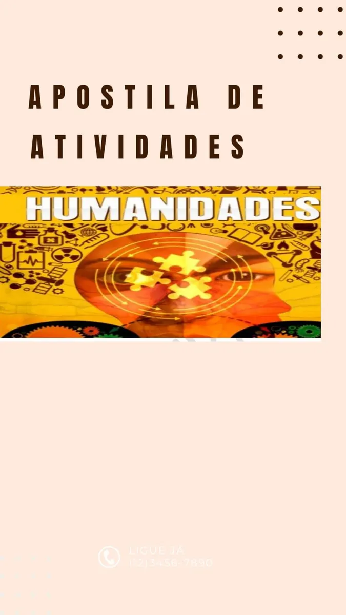 APOSTILA DE ATIVIDADES HUMANIDADES E CIENCIAS SOCIAIS
