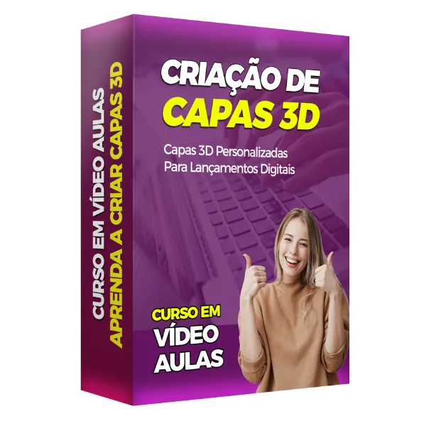 Curso criação de capas 3D personalizadas