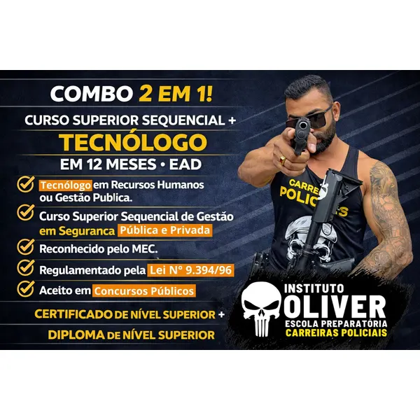 Combo Superior Sequencial + Curso Superior Tecnólogo EAD - Combo 2 em 1 - Instituto Óliver