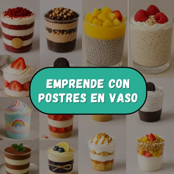 Emprende con Postres en Vaso de Forma Rentable🍓💸
