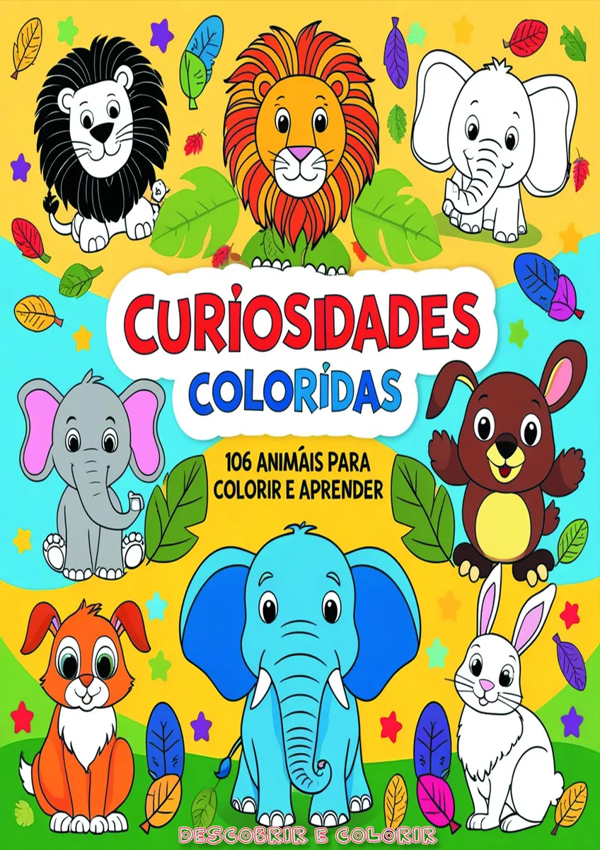 Colorindo & Apredendo, mais de 100 animais para colorir e aprender sobre eles!!!