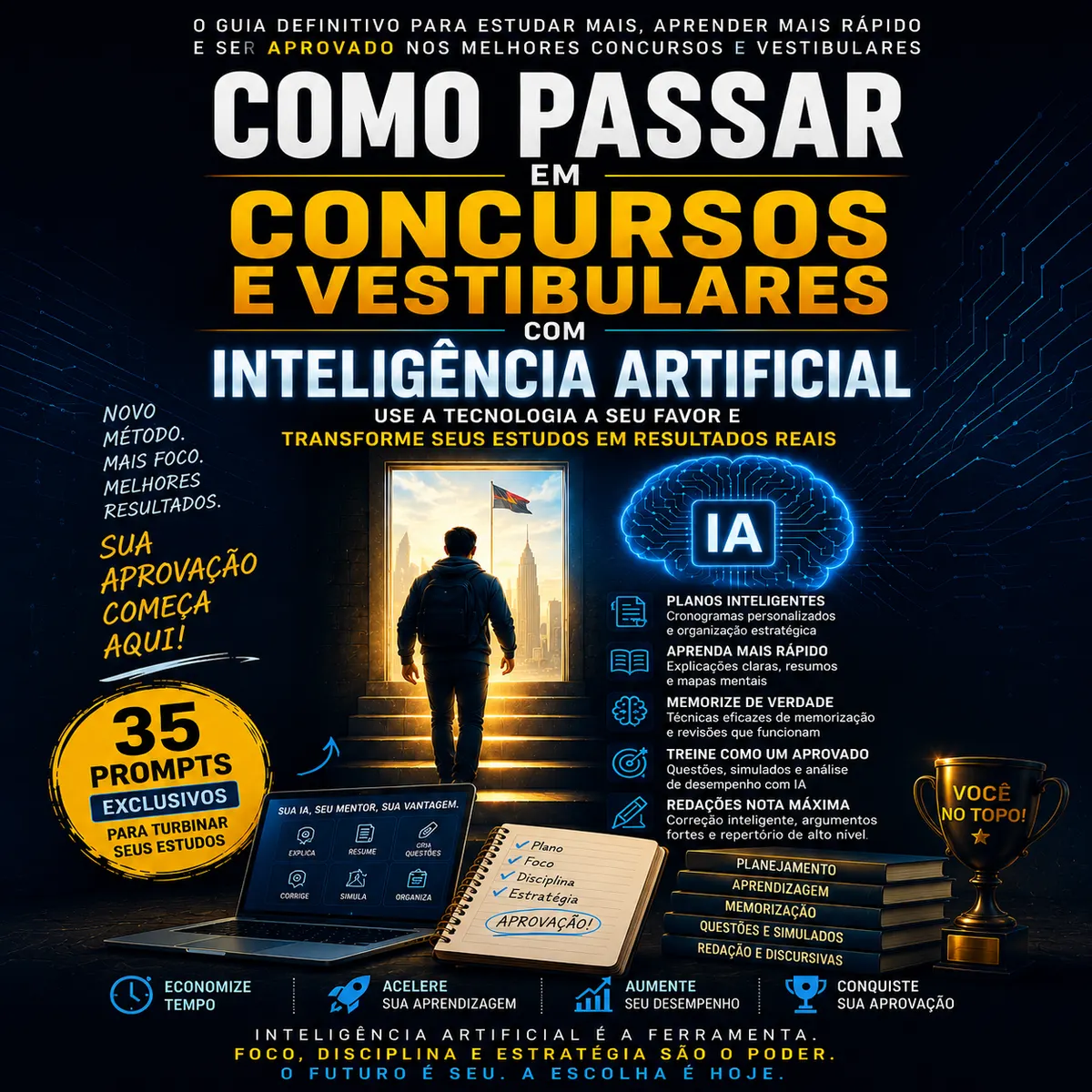 Como Passar em Concursos e Vestibulares com Inteligência Artificial