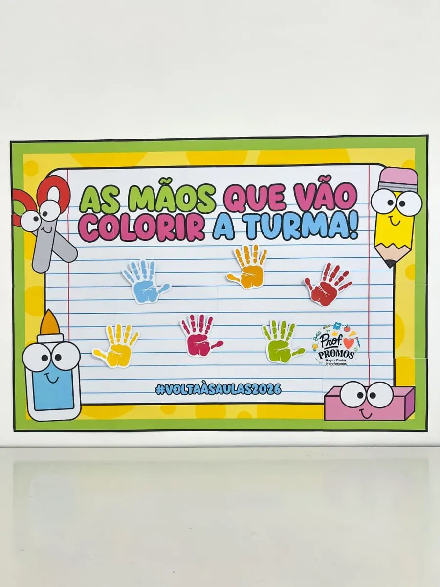 Cartaz Colaborativo Volta às Aulas 2026