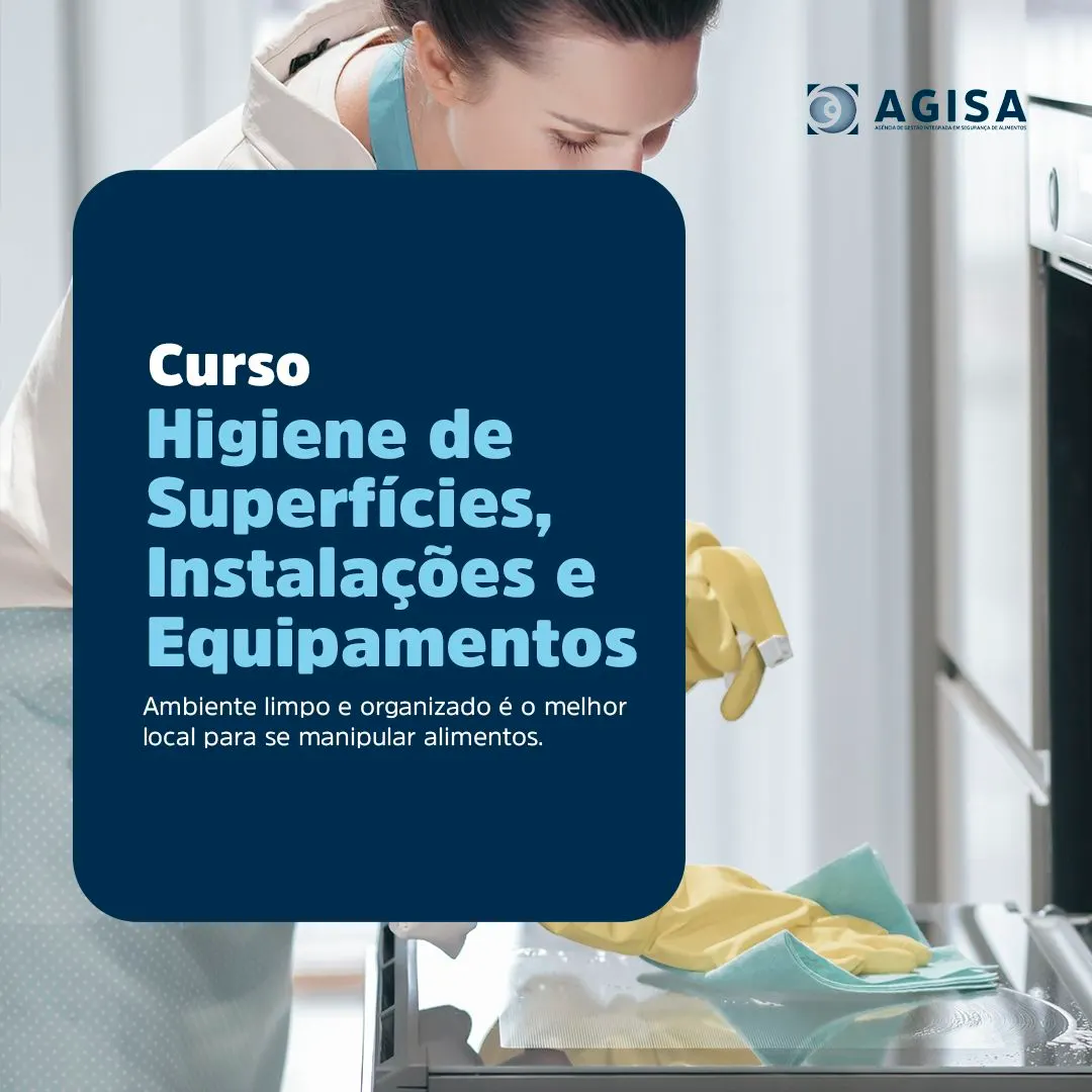 Curso de Higiene de Superfícies, Instalações e Equipamentos- Série POPs