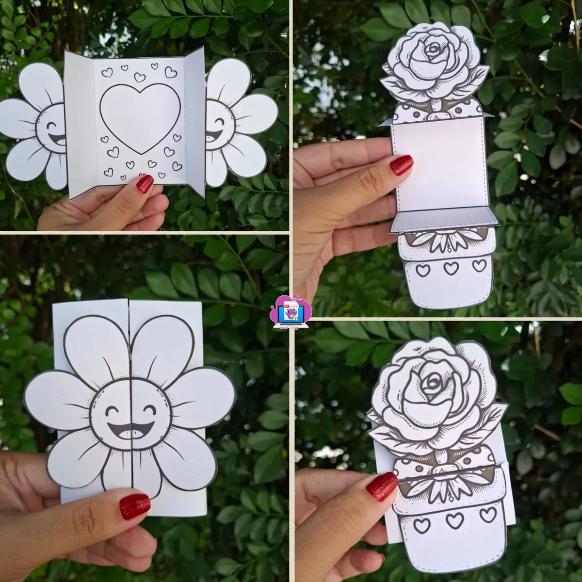 LEMBRANCINHAS PARA COLORIR – DIA DAS MULHER