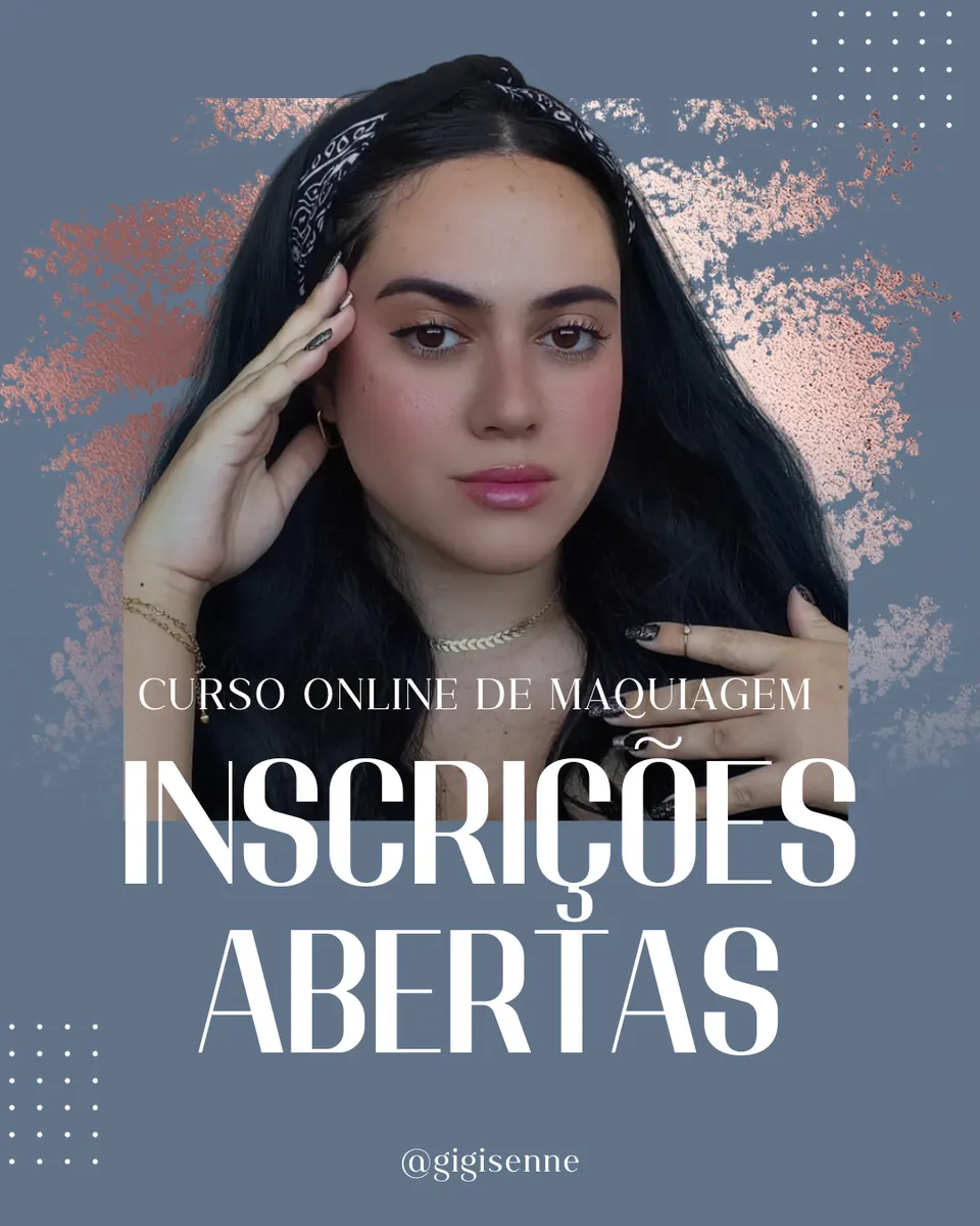 Curso online ao vivo de auto maquiagem - Intensivão da make