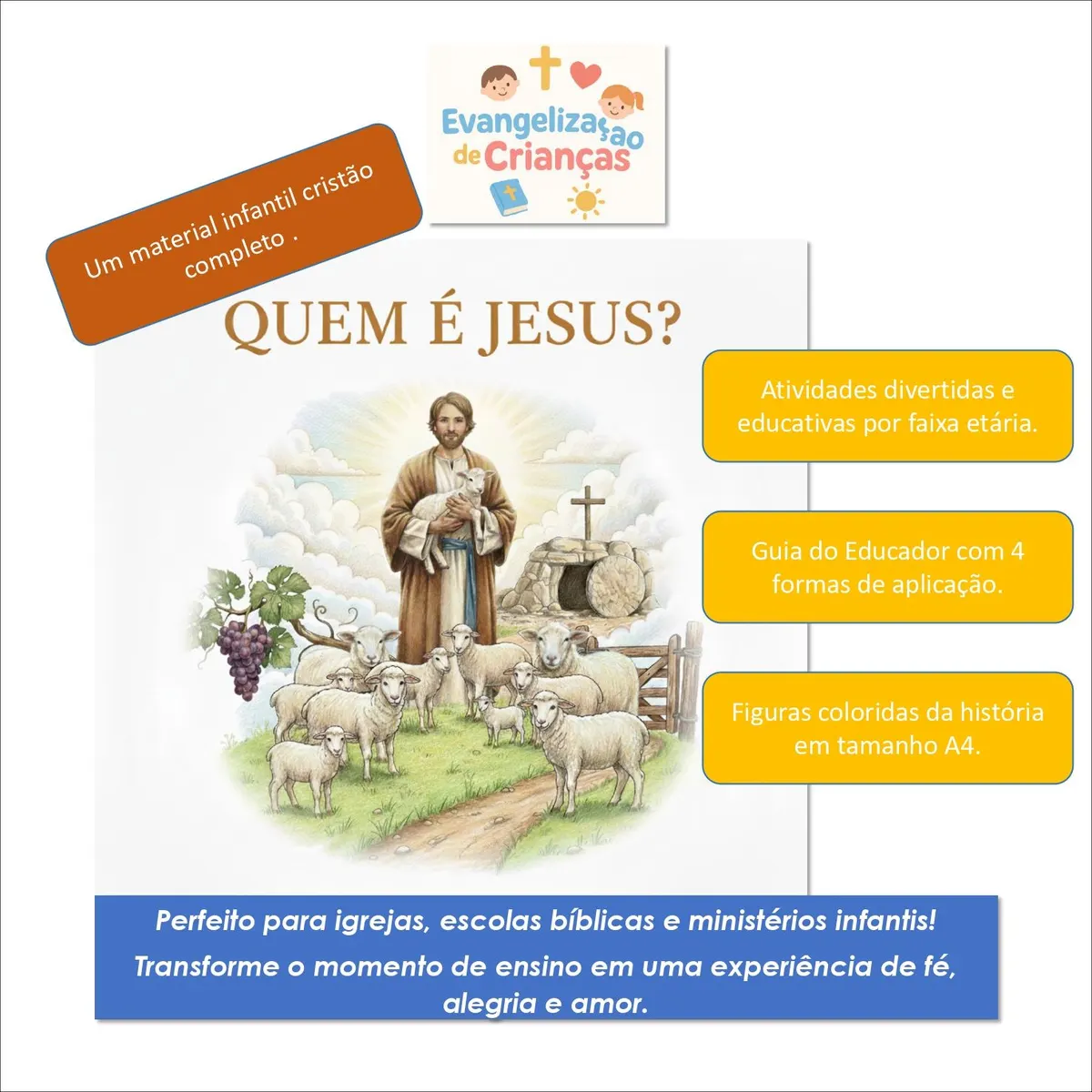 Evangelização de Crianças - QUEM É JESUS?