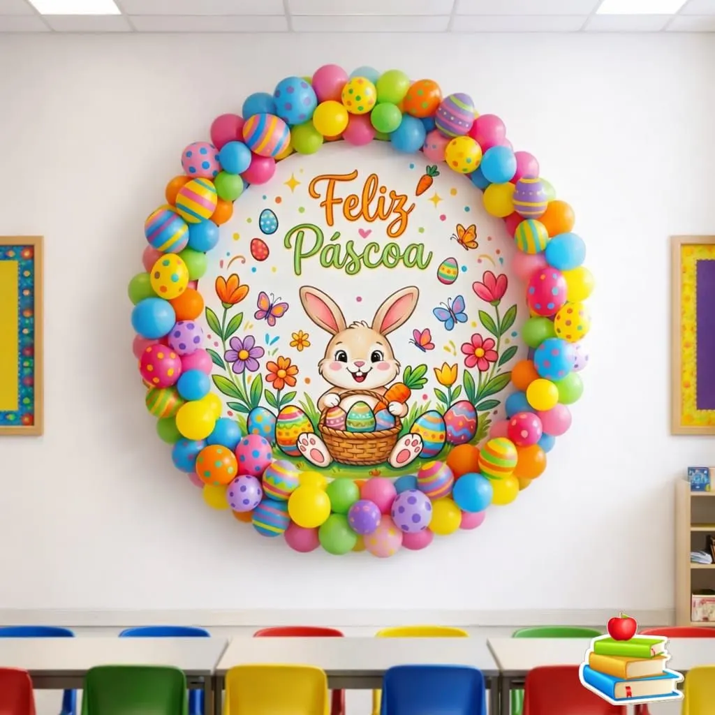 Painel Páscoa Redondo Coelho