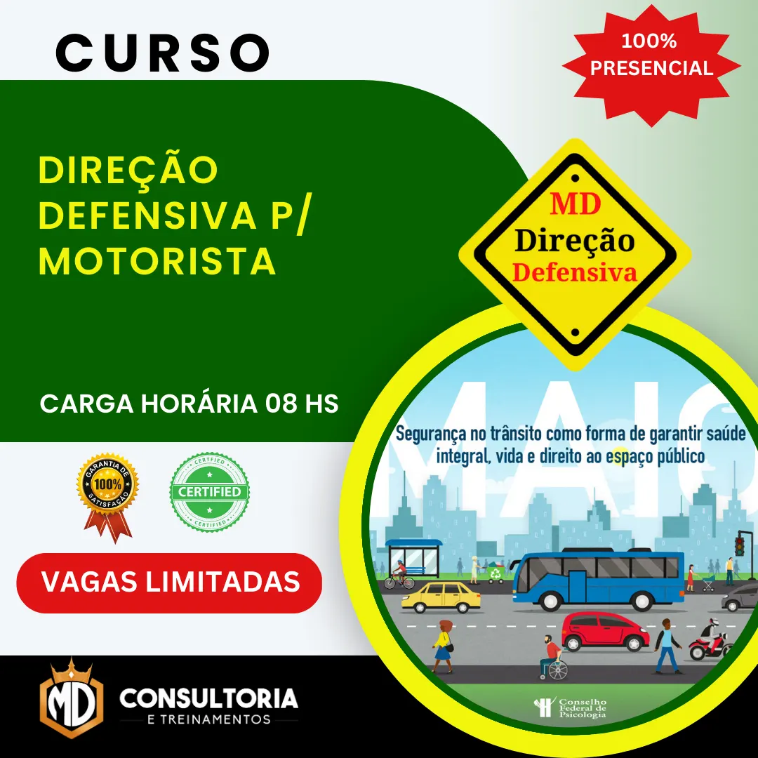 Direção Defensiva para Motoristas - Curso Presencial