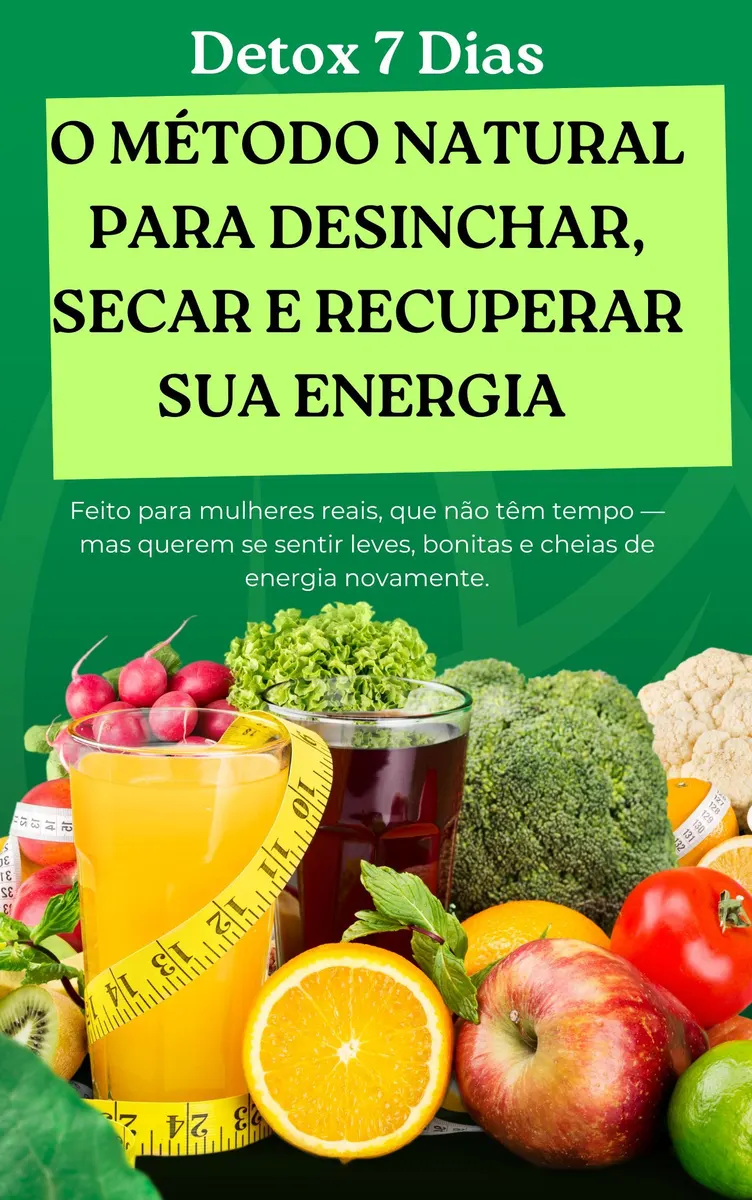 Detox 7 Dias: o método natural para desinchar, secar e recuperar sua energia