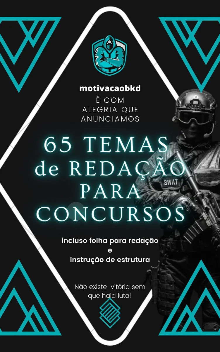 65 temas de redação para concursos + folha de redação e instrução