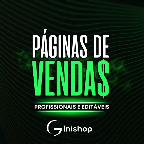 PACK 30 PÁGINAS DE VENDAS CANVA + BÔNUS @GINISHOP.OFICIAL