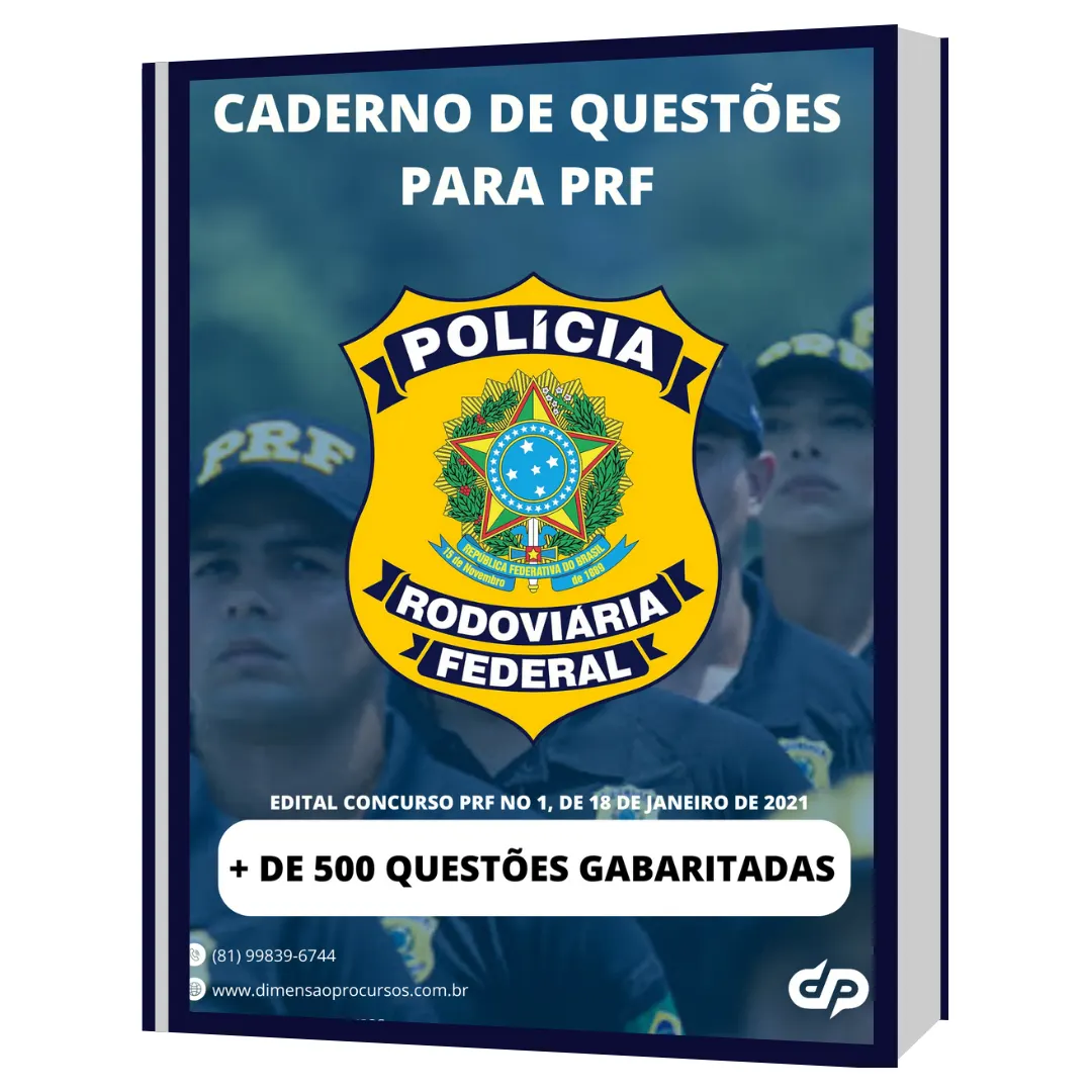 Caderno de Questões para o Concurso da Policia Rodoviaria Federal (PRF)