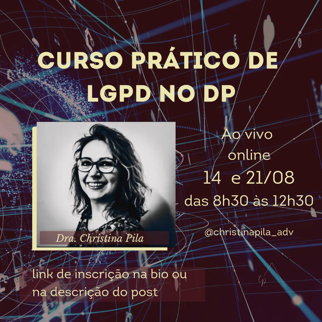 Curso Prático de LGPD no DP 8h ao vivo online