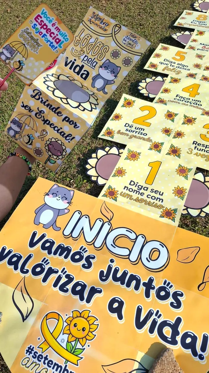 💛 AMARELINHA SETEMBRO AMARELO + CAIXA DE BRINDE 💛