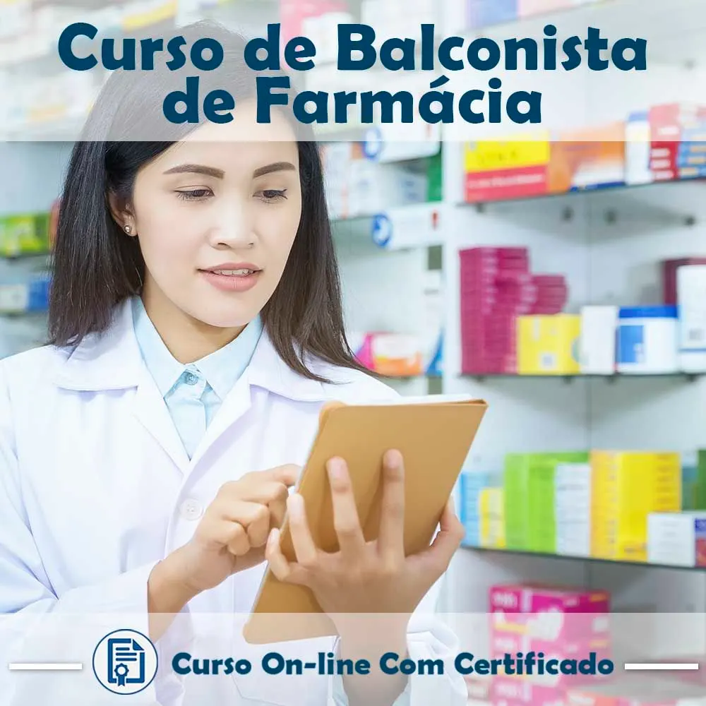 Curso online de como ser Balconista de Farmácia