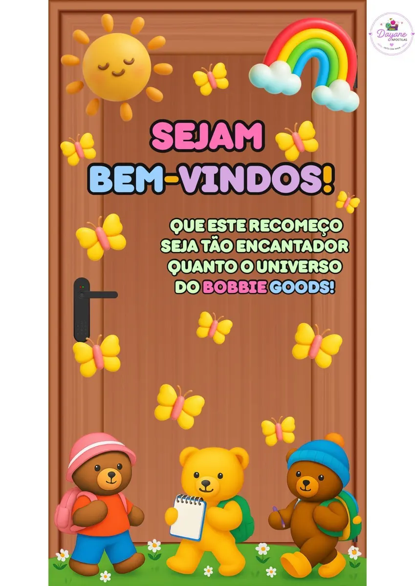 Painel de Porta - Volta às aulas (Bobbie Goods)