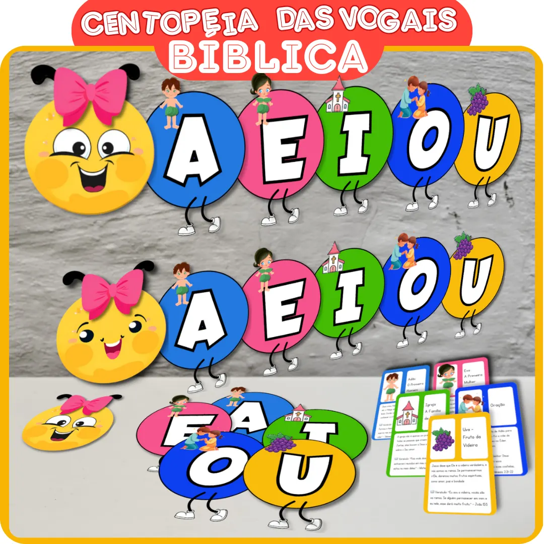 Centopeia das Vogais Bíblica – Aprender a Bíblia Nunca Foi Tão Divertido!