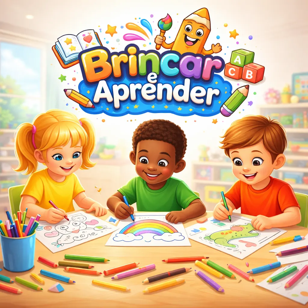 Kits de Cadernos para Colorir: Diversão Criativa para Crianças +600 desenhos