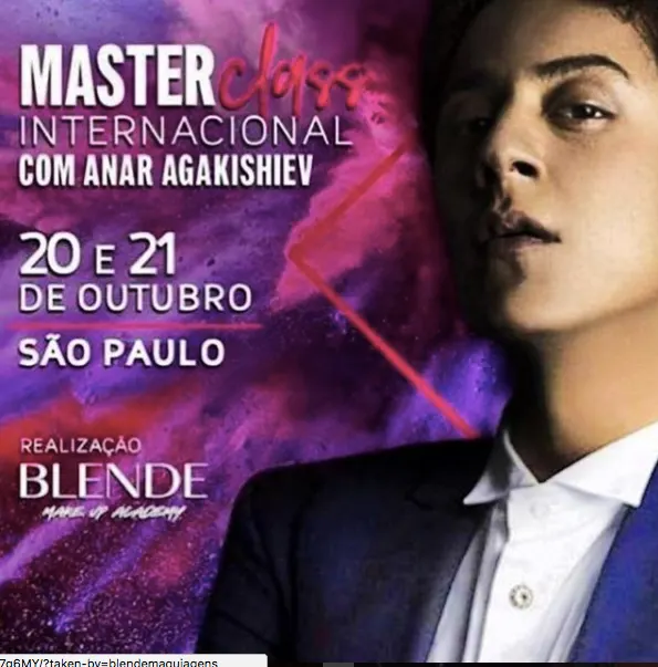 MasterClass Internacional de Maquiagens - com Anar Agakishiev
