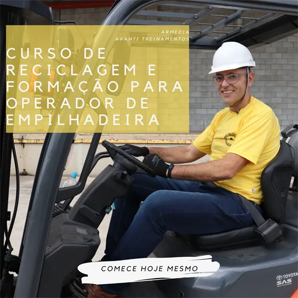 Curso de Reciclagem e Formação para Operador de Empilhadeira