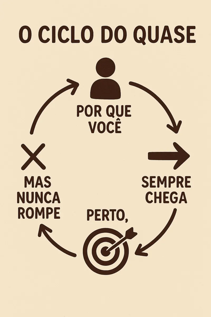 O Ciclo do quase: Por que você sempre chega perto, Mas nunca rompe