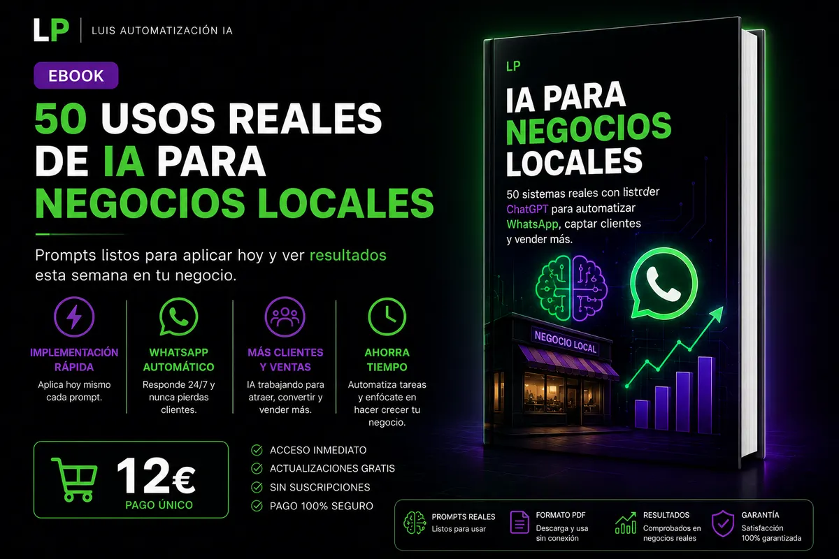 IA para Negocios Locales – 50 usos reales con ChatGPT y WhatsApp Business