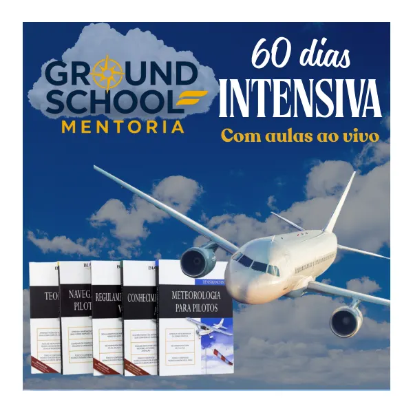 Mentoria com Aulas ao Vivo para Piloto Privado de Avião (PPA) - (Intensivo 60 dias)