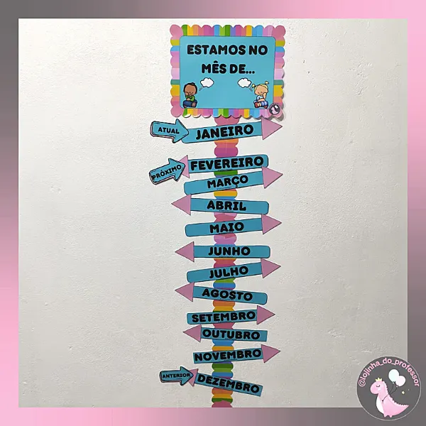 MESES DO ANO - PAINEL PARA SALA