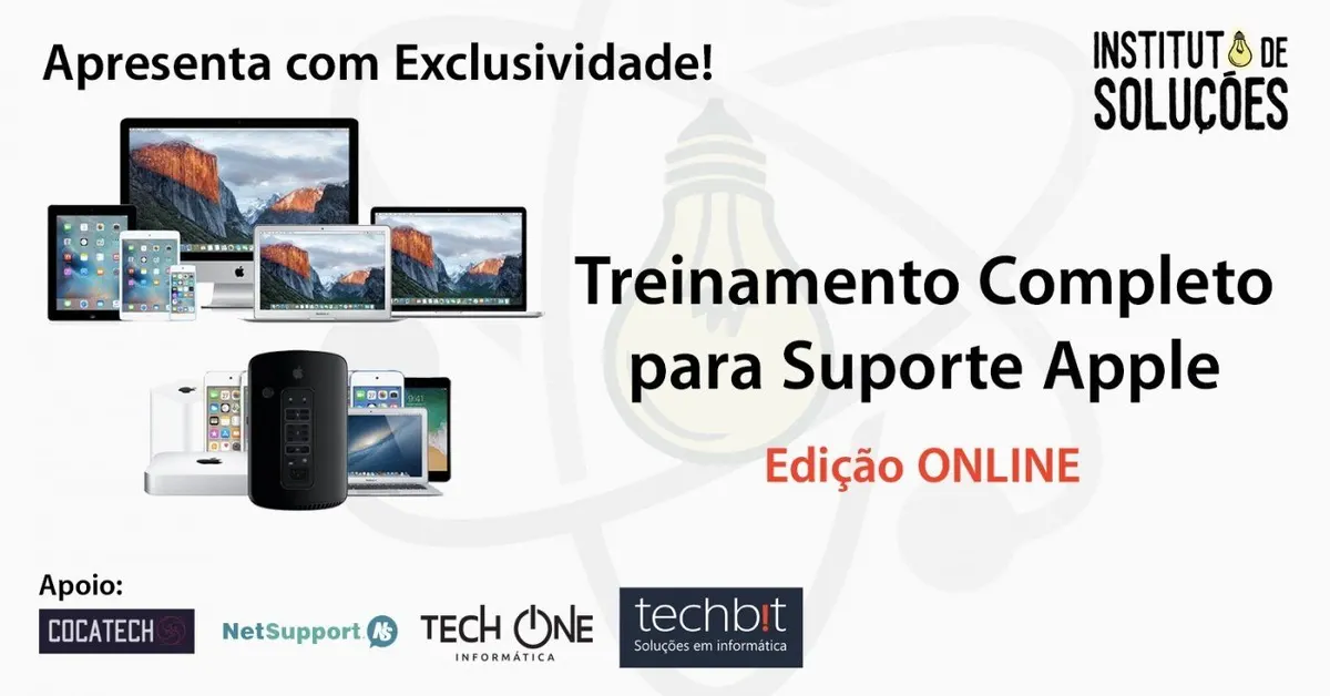 Video Treinamento Completo Suporte Apple - Edição ONLINE