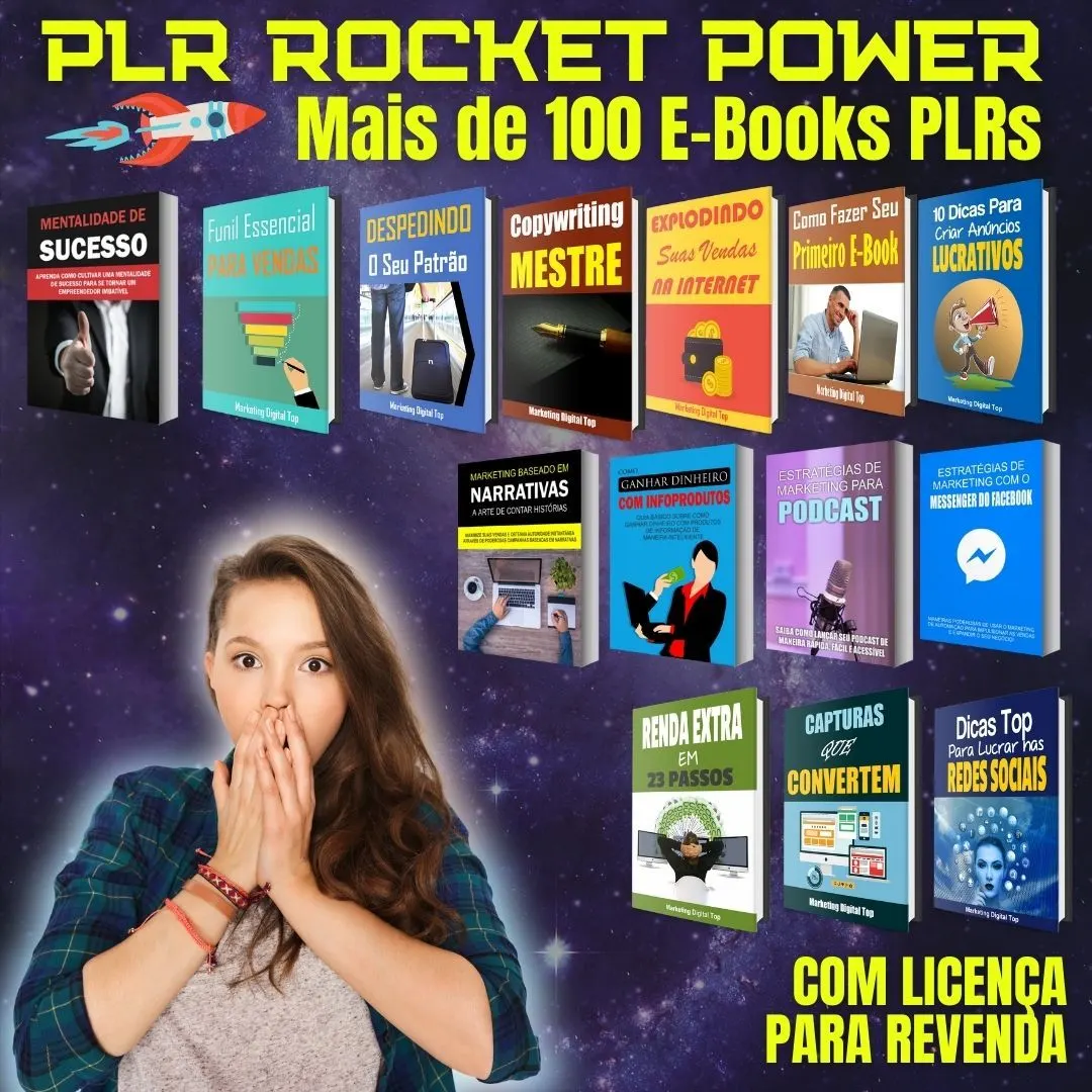 Super Pack PLR Rocket Power – Mais de 100 E-Books PLRs.