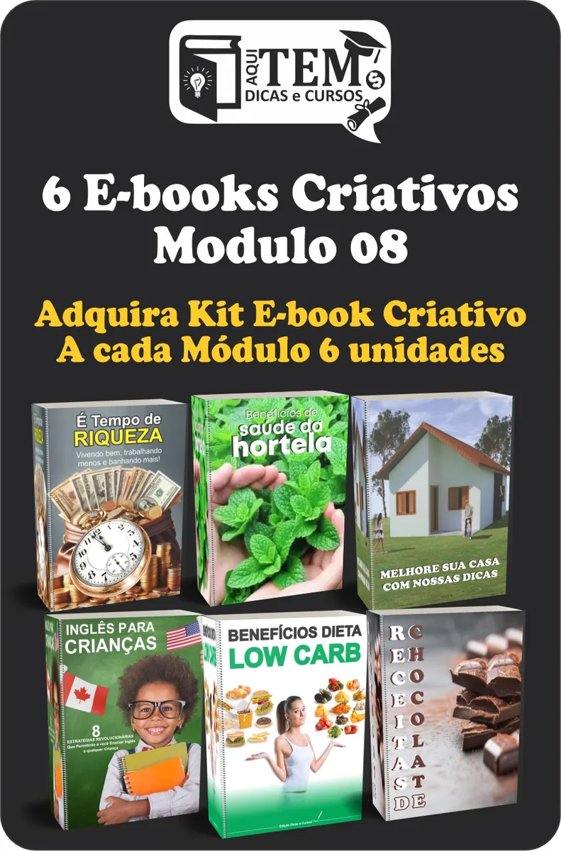 6 E-books Criativos Modulo 08