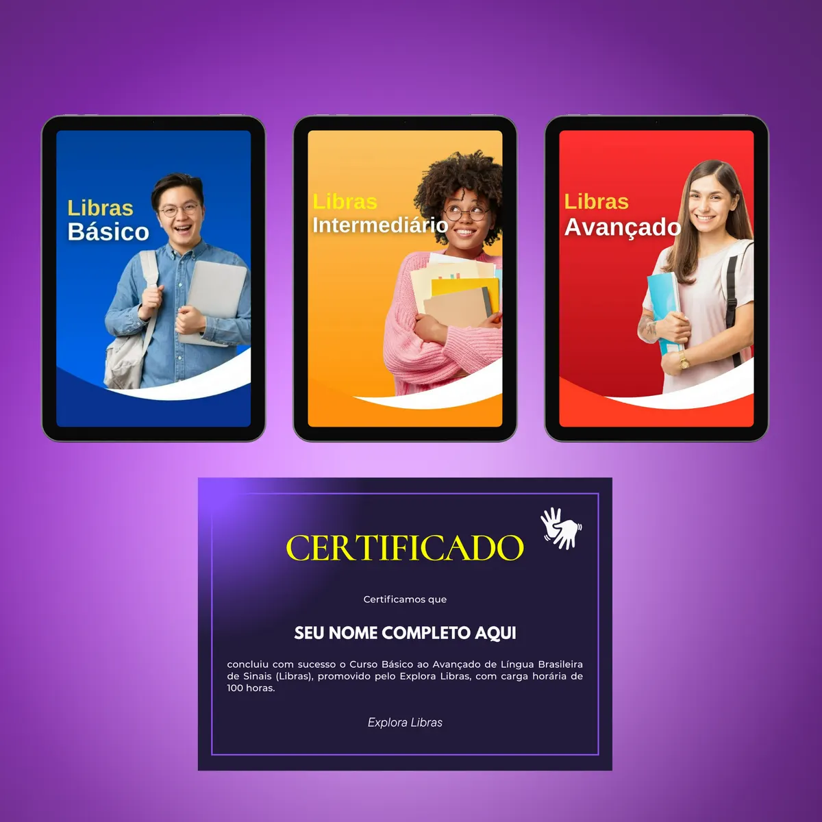 Curso de Libras: Do Básico ao Avançado + Certificado Digital