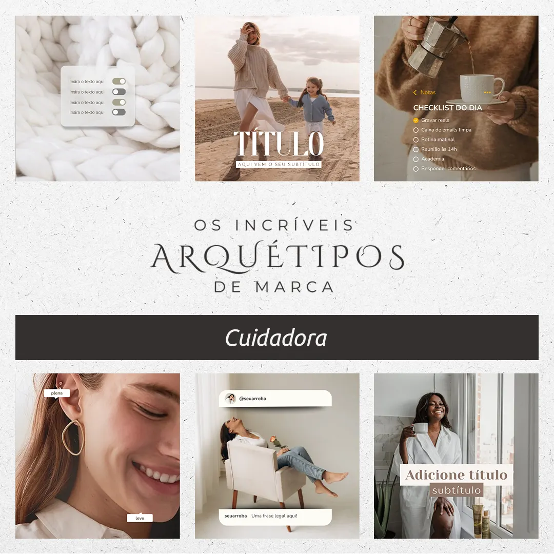 Pack Canva Arquétipo da Cuidadora