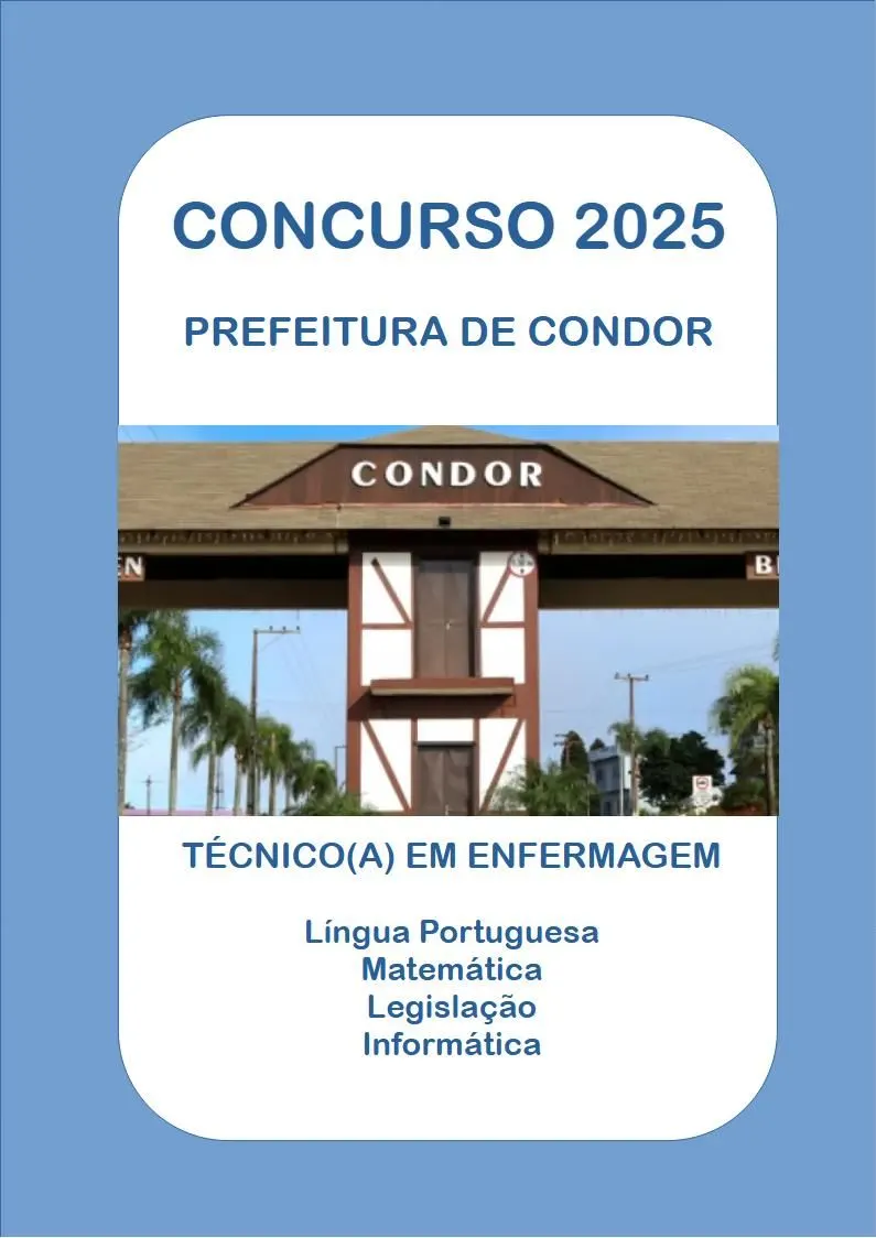 CONCURSO TÉCNICO DE ENFERMAGEM CONDOR-RS