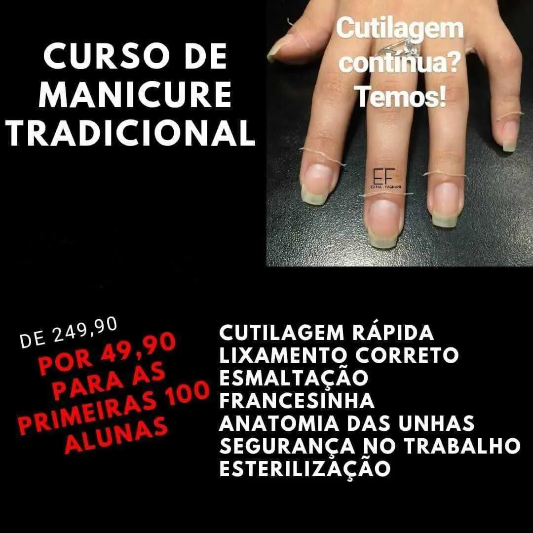 Curso de Manicure e pedicure tradicional