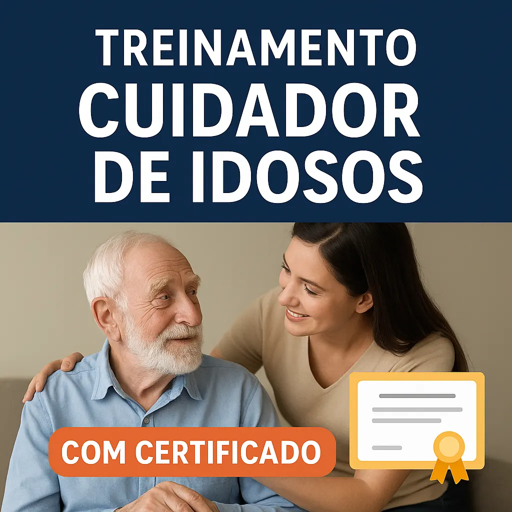 Treinamento Cuidador de Idosos – Fácil e Rápido - Com Certificados