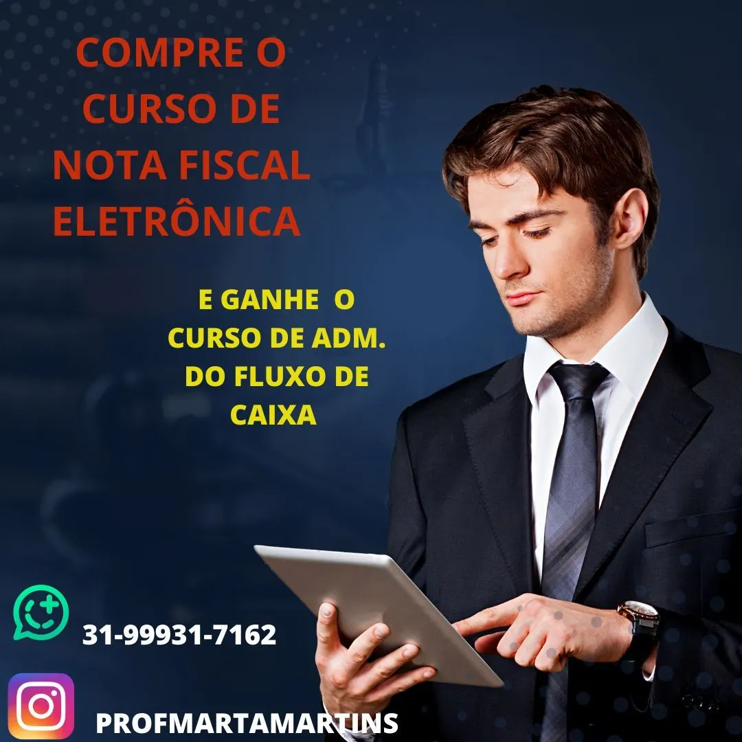 CURSO DE NOTA FISCAL ELETRÔNICA MAIS CURSO DE ADMINISTRAÇÃO DO FLUXO DE CAIXA