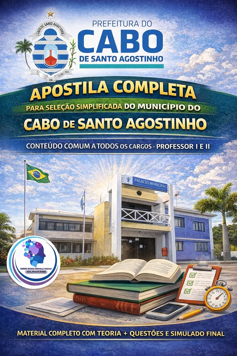 MATERIAL COMPLETO E ATUALIZADO- seleção Simplificada do CABO DE SANTO AGOSTINHO - PE