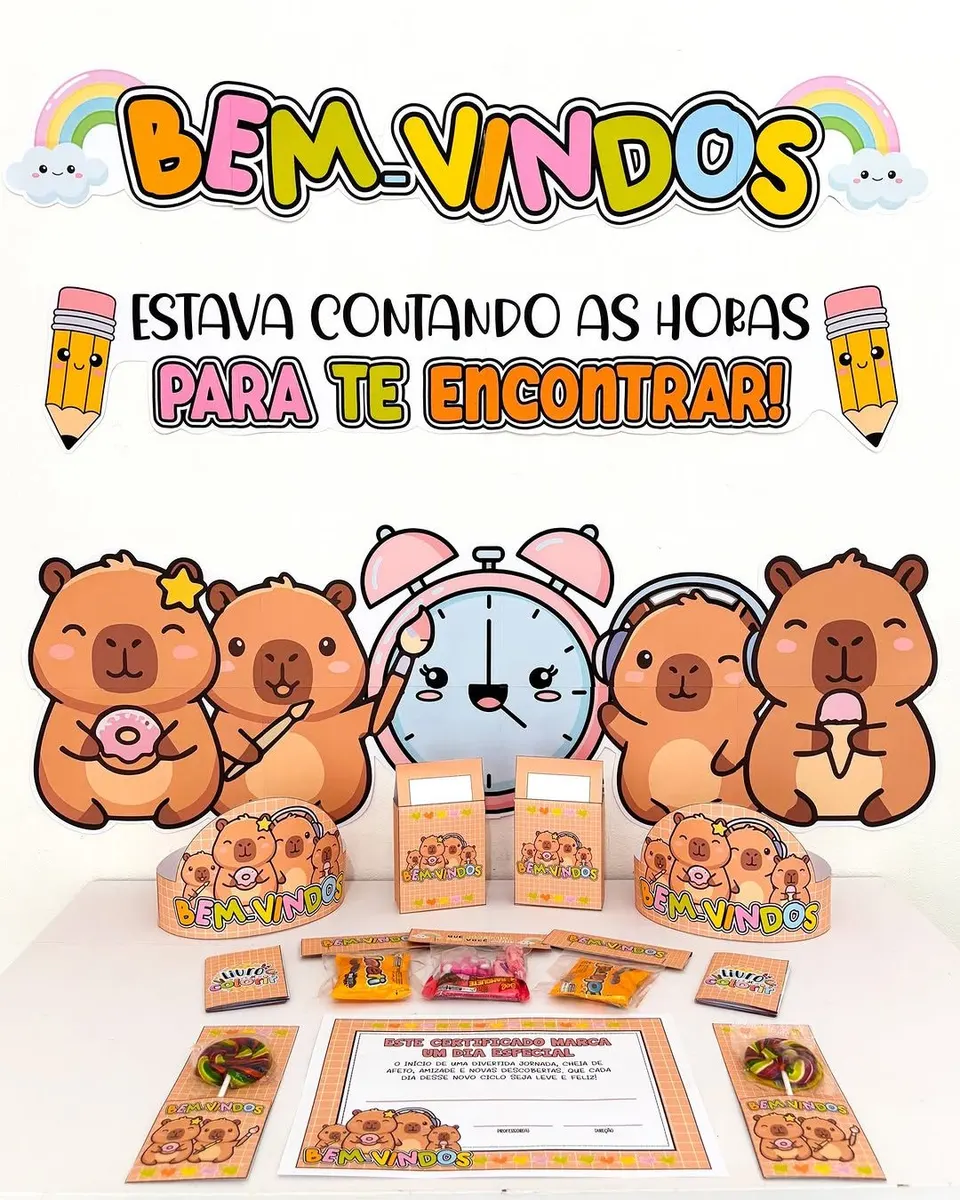KIT VOLTA ÀS AULAS - CAPIVARA CUTE
