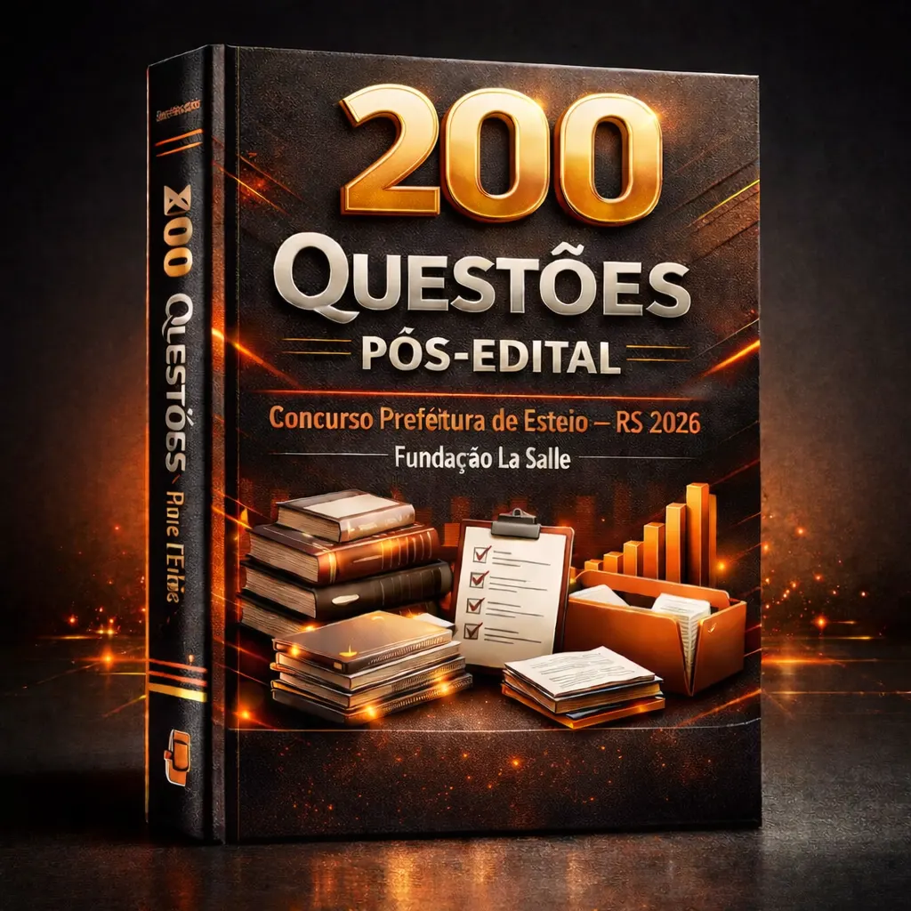 Concurso Prefeitura de Esteio (RS) – 2026 – 200 Questões Pós-Edital – Banca Fundação La Salle – (Lei Orgânica do Município e Emendas)