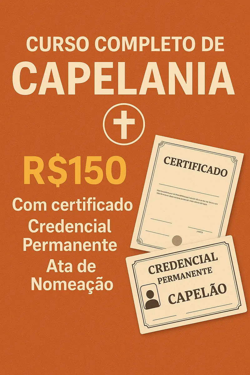 Curso Profissional Completo de Capelania para Líderes