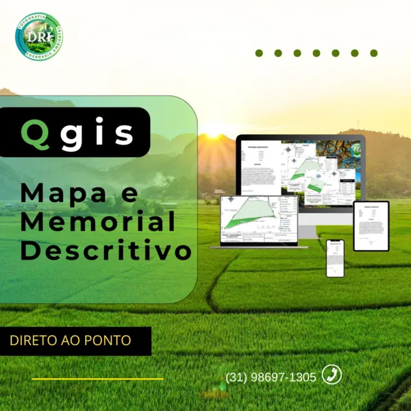 Qgis - Mapa e Memorial Descritivo