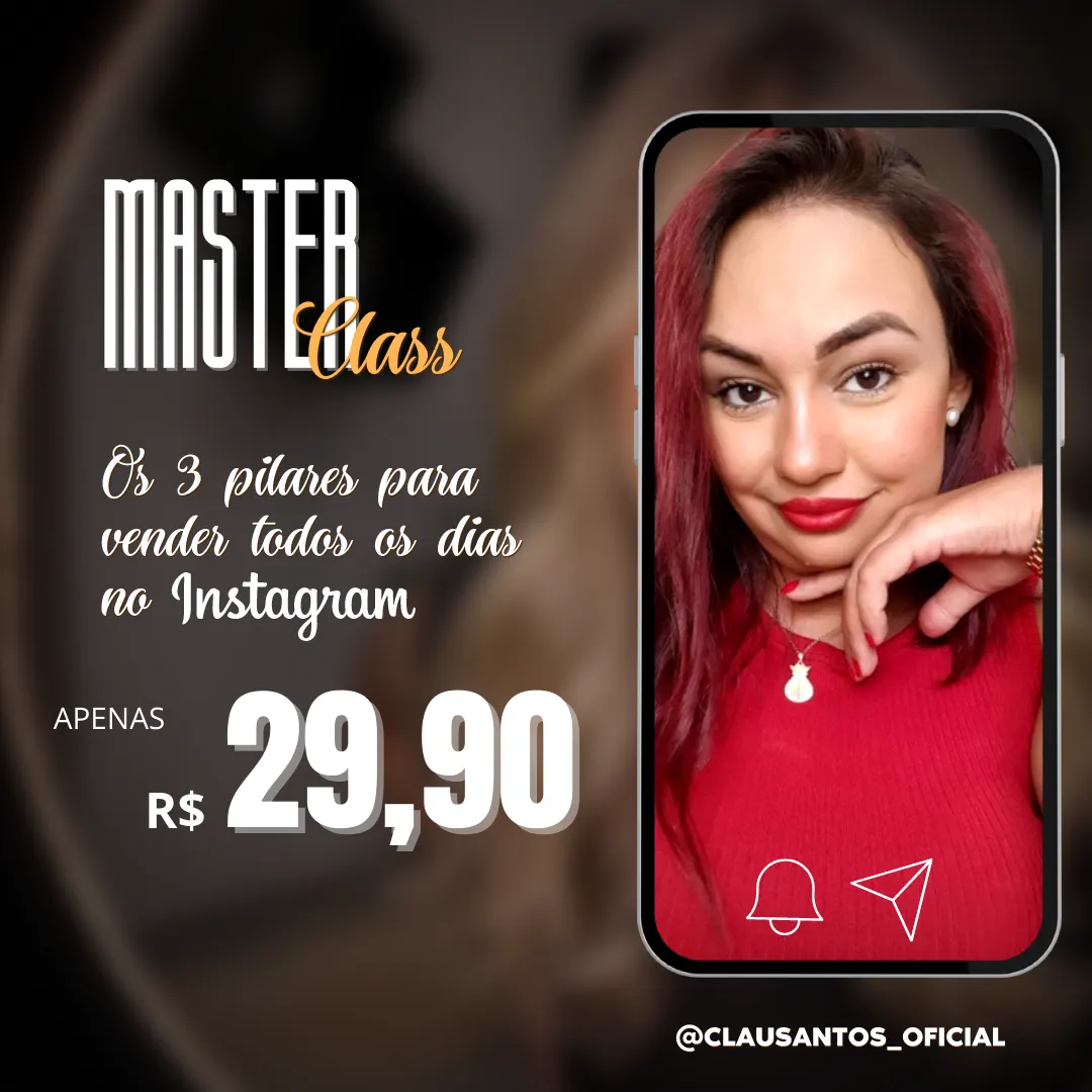 Masterclass: Os 3 pilares para vender todos os dias no Instagram